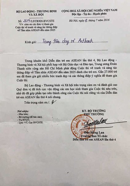 Diễn đàn trẻ em Asean lần 4 tại Việt Nam